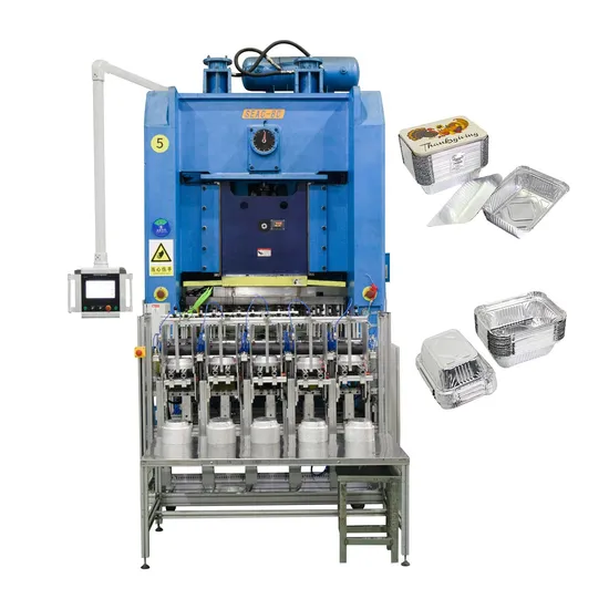 Disposable Takeaway Food Packaging Box Baking Foil Tray 80 Tons Full/Semi